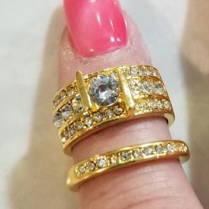 Costume jewelry wedding set.  R6